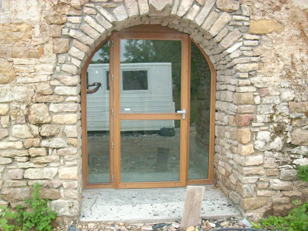 Porte d'entrée : réalisation de Gamso Menuiserie