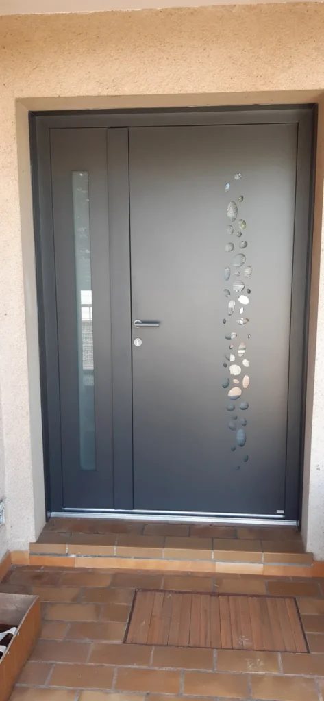 Porte d'entrée : réalisation de Gamso Menuiserie