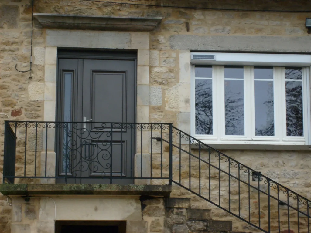 Porte d'entrée : réalisation de Gamso Menuiserie