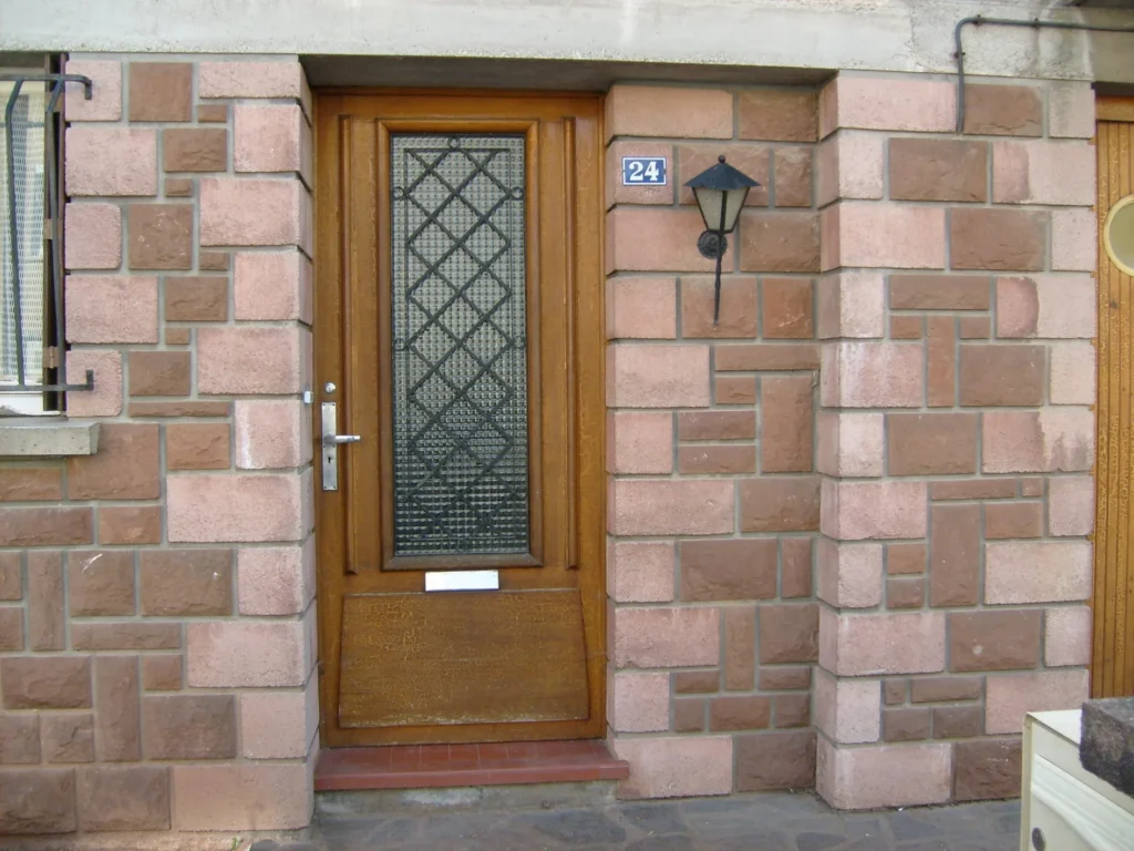 Porte d'entrée : réalisation de Gamso Menuiserie