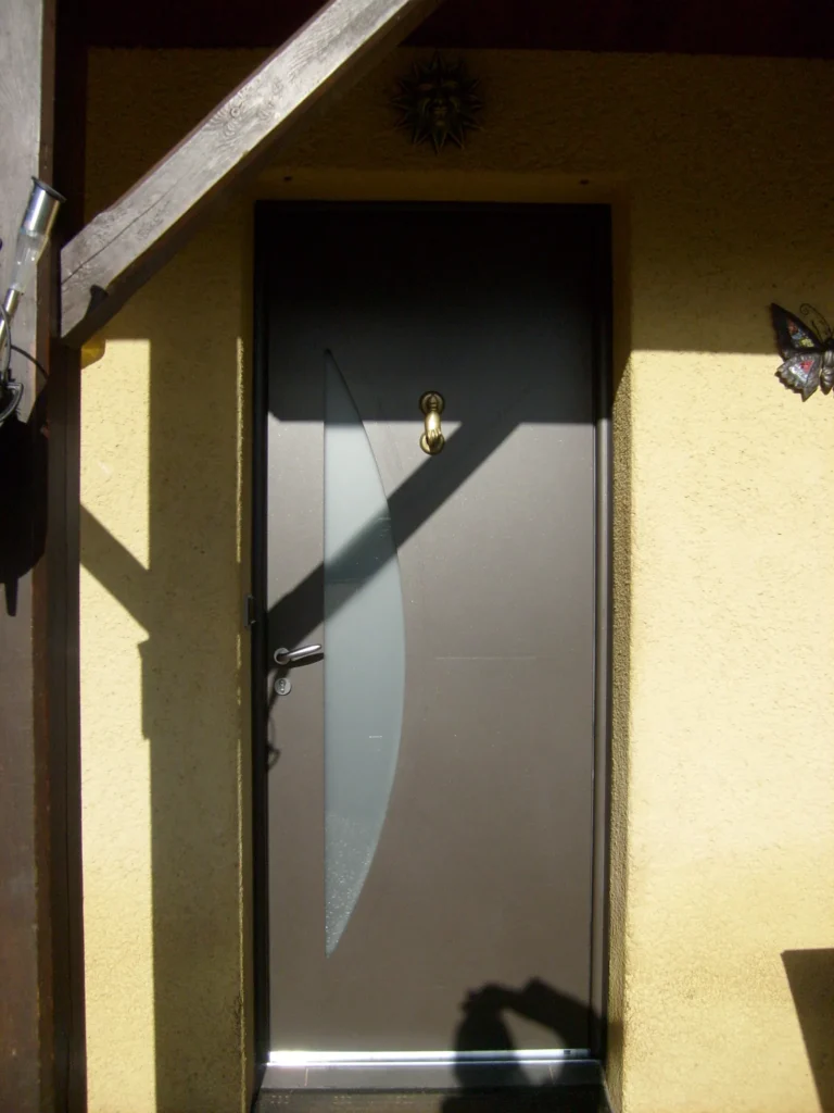 Porte d'entrée : réalisation de Gamso Menuiserie