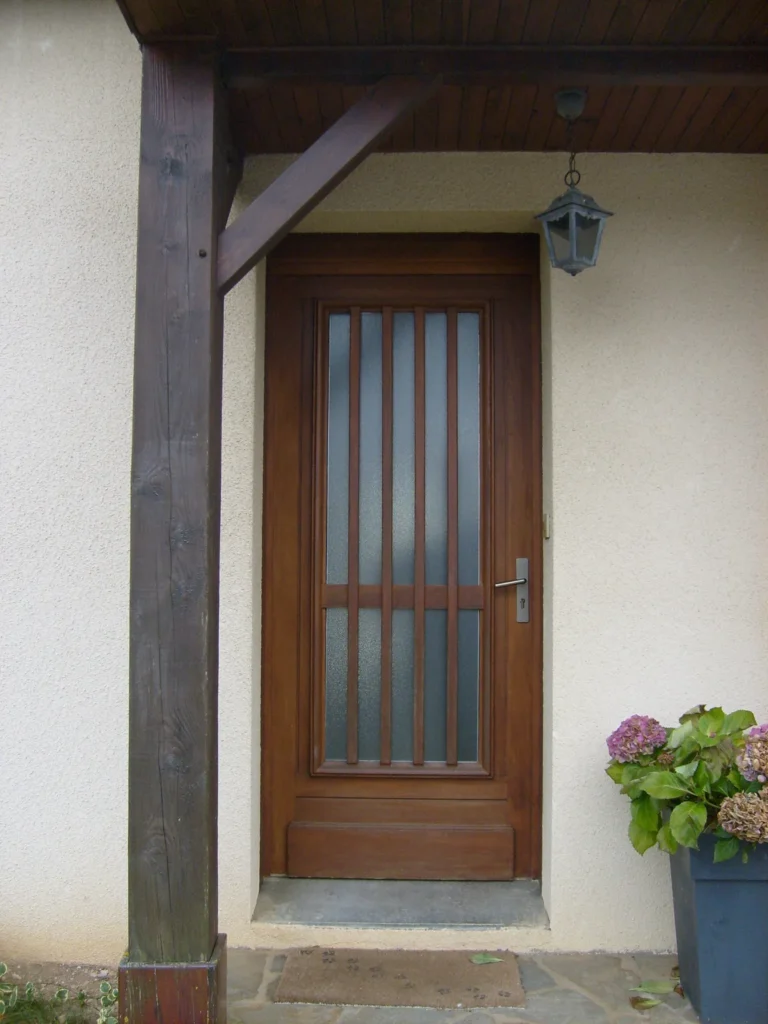 Porte d'entrée : réalisation de Gamso Menuiserie